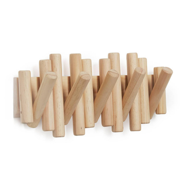 Umbra Picket 5 Hooks Natural Finish