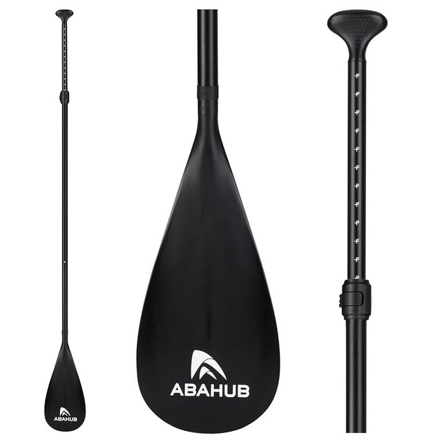 Abahub 3-Piece Stand up Paddles, Lightweight Paddleboard Paddle Oars for Paddleboard, Adjustable Aluminum Alloy Shaft 68" - 84"