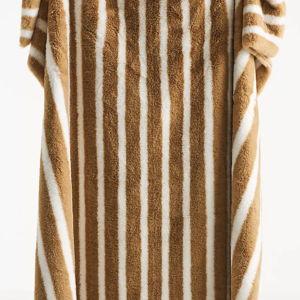The Sophie Faux-Fur Throw Blanket- Brown