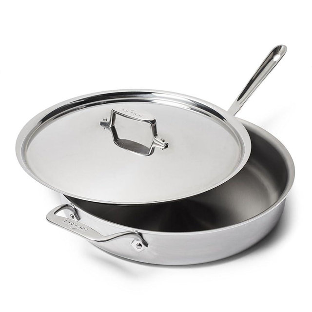 All-Clad D5 Brushed Stainless Steel Sauté Pans