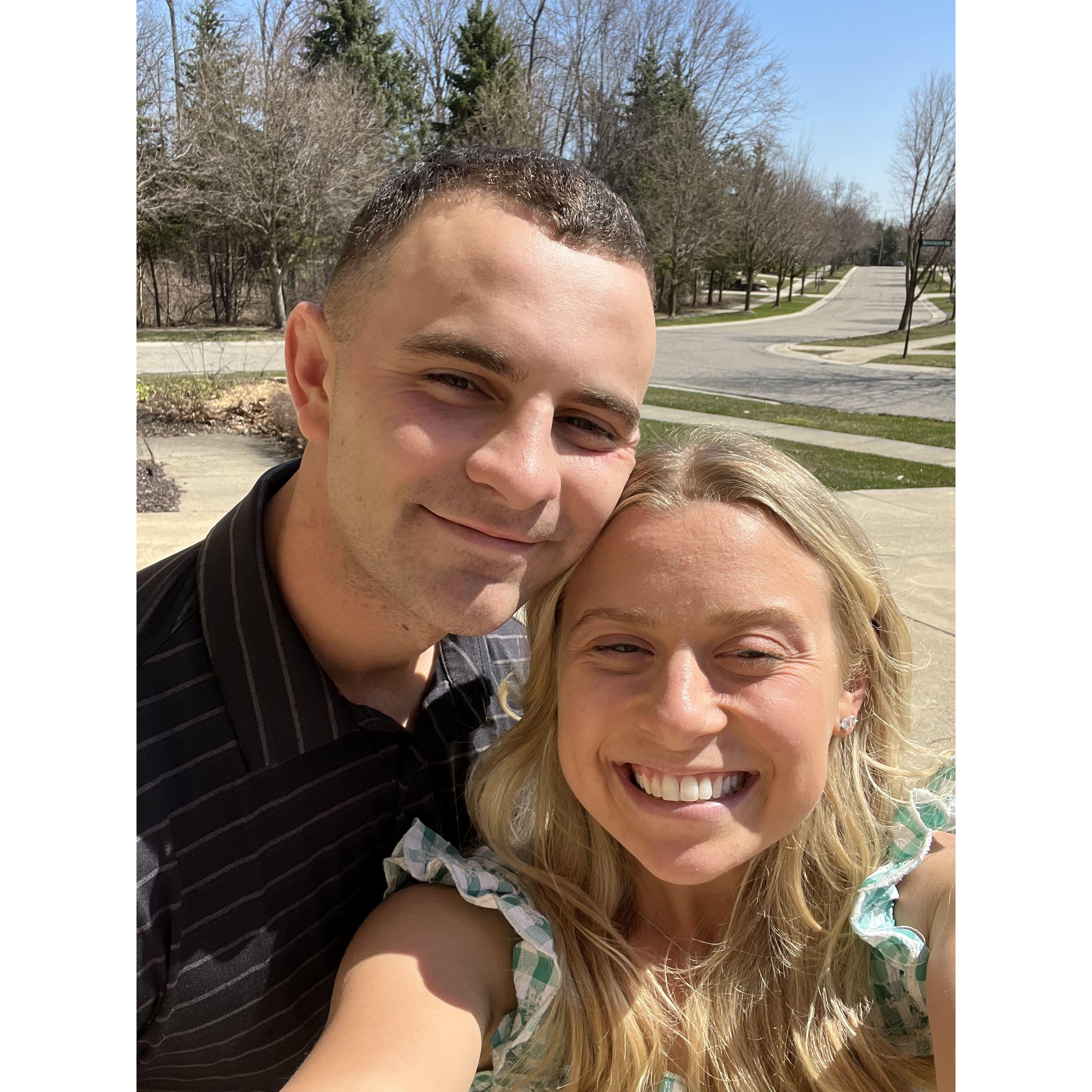 Our first Easter in Michigan together!