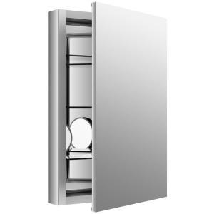 Verdera 20 in. W x 30 in. H Recessed Medicine Cabinet in Anodized Aluminum
