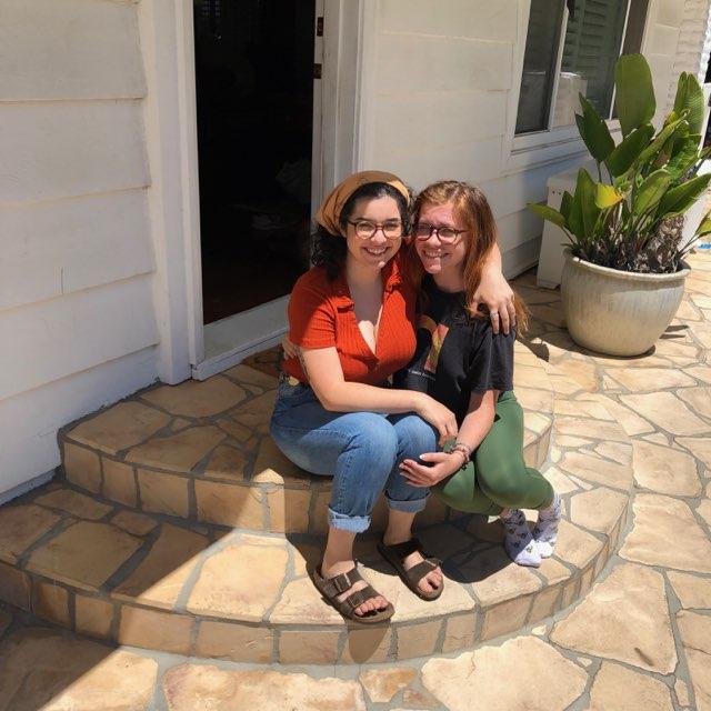 Baby us on the stoop