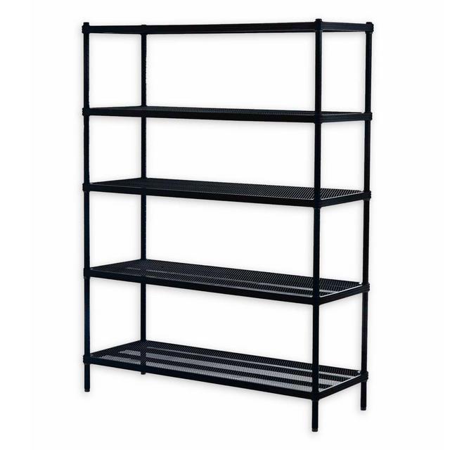 Design Ideas® MeshWorks® 5-Tier Steel Wire Shelving in Black
