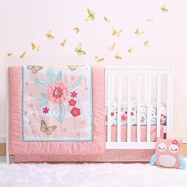 The Peanutshell Aflutter Crib Bedding Set