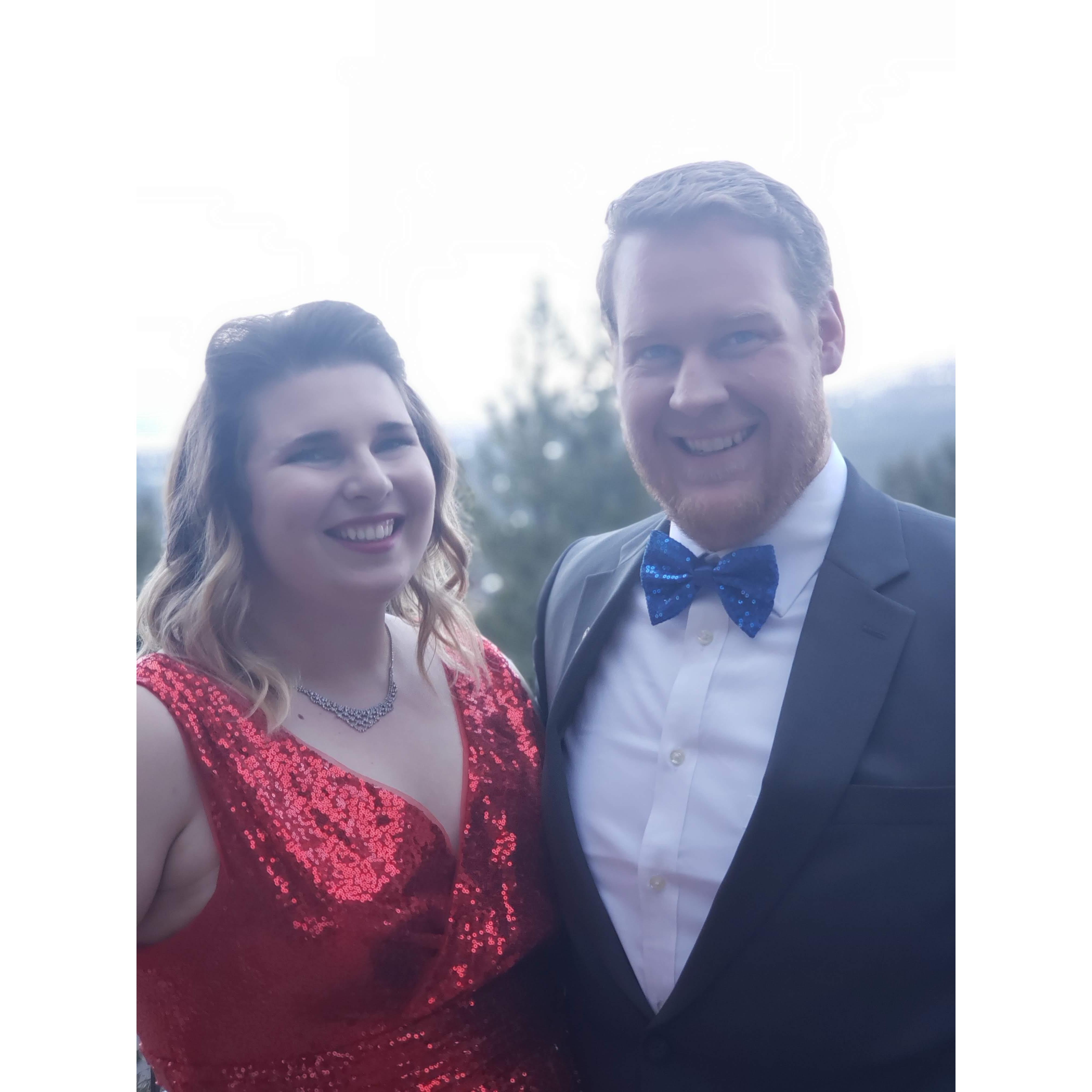 Our first picture together at The Ritz-Carlton Gala!