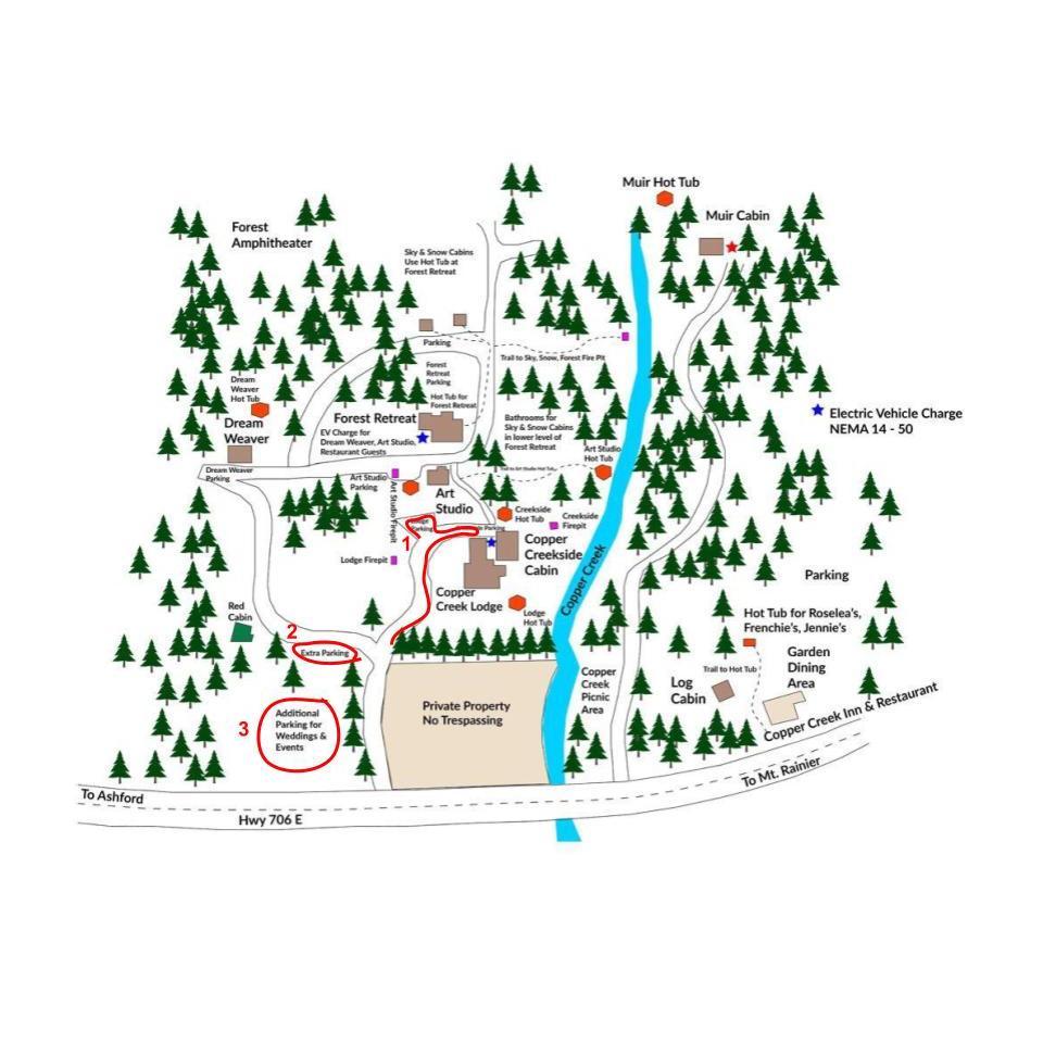 Parking map, numbered in the order spaces should be filled! (We think it's weird this photo is here, too, but uploading photos on Zola is odd).