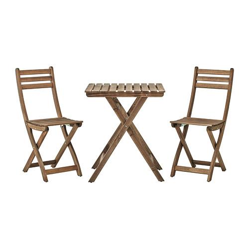 ASKHOLMEN: Table and two chairs