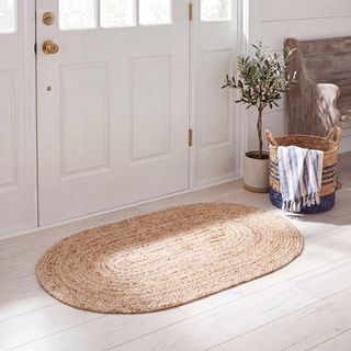 Cape Cod Oval Flat Weave Rug