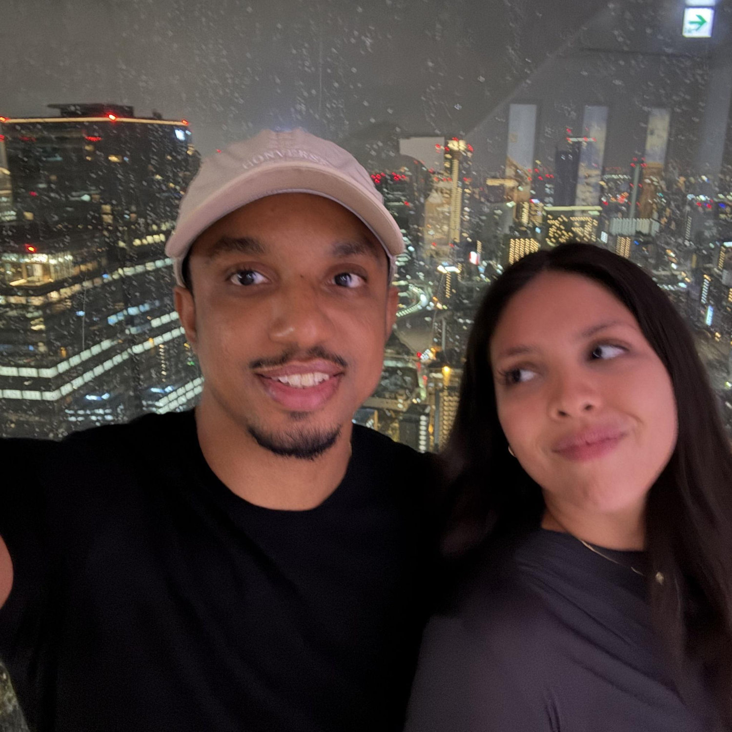 Ayo said "let's go see a 360 view of Osaka." I said "will there be flavored kit-kats in the gift shop?"