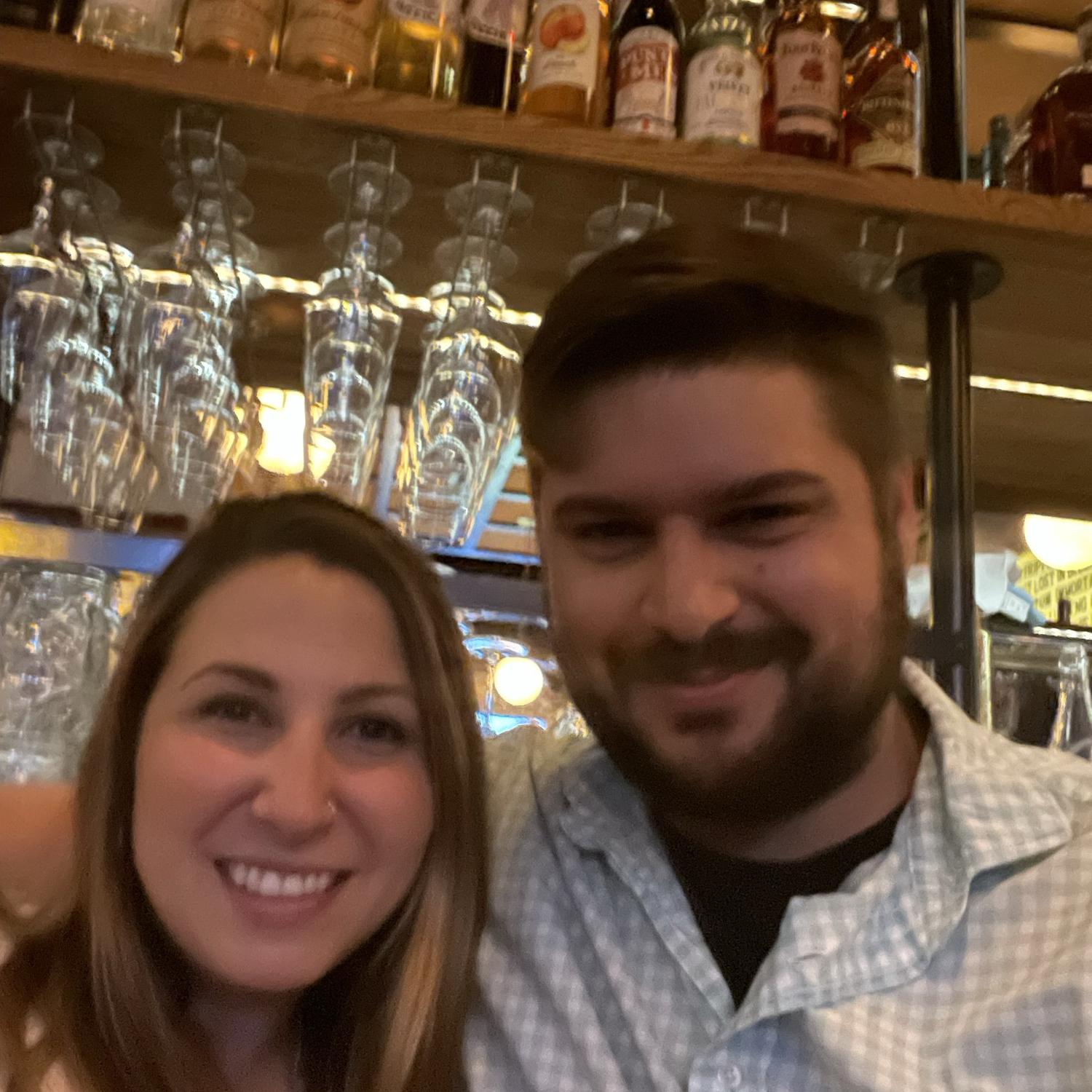 Anniversary date at Good Word Brewing where we had our first date
