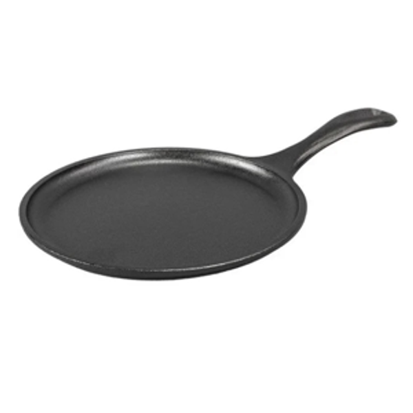 Lodge L9OG3 Cast Iron Round Griddle, Pre-Seasoned, 10.5-inch - Made in USA, Compatible with Stovetop, Oven, Grill & Campfire