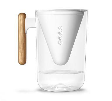 Soma 10 Cup Water Pitcher, White