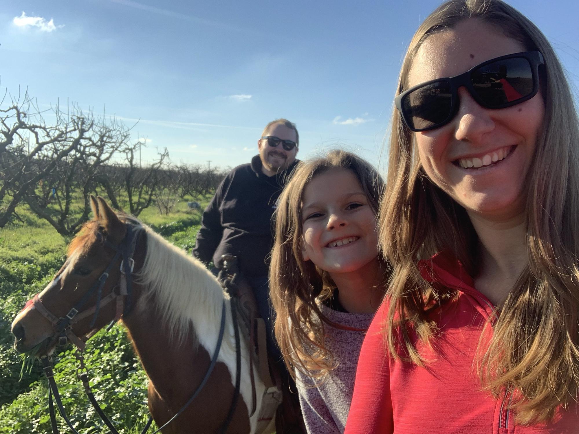 Isaac’s first horse ride