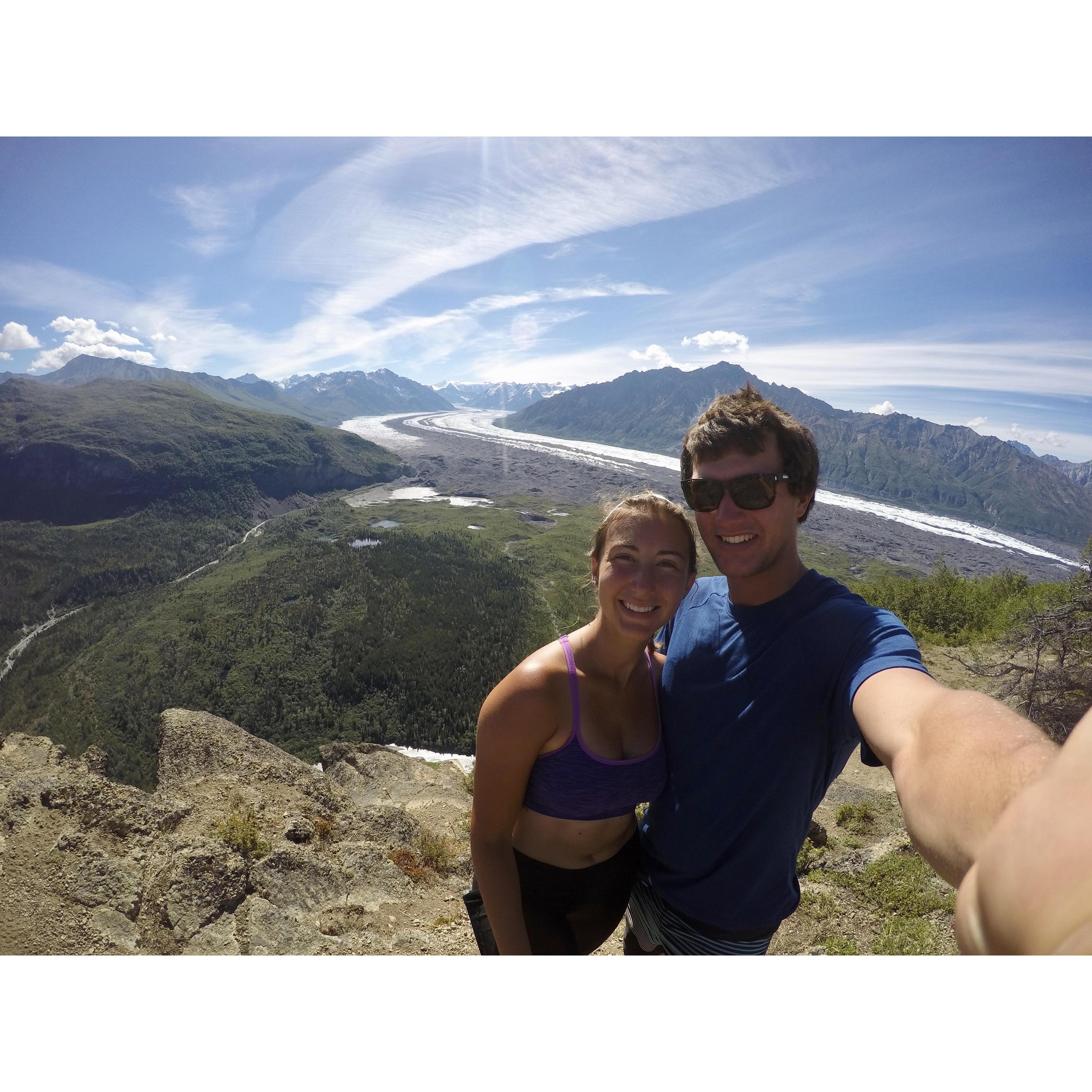 One of our favorite hikes in front of Matanuska Glacier