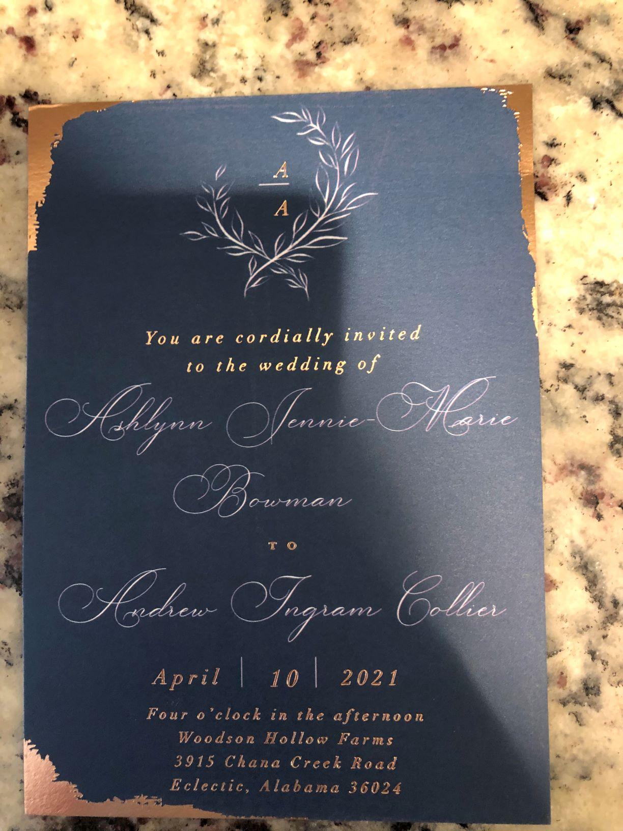 The Wedding Website of Ashlynn Bowman and Andrew Collier