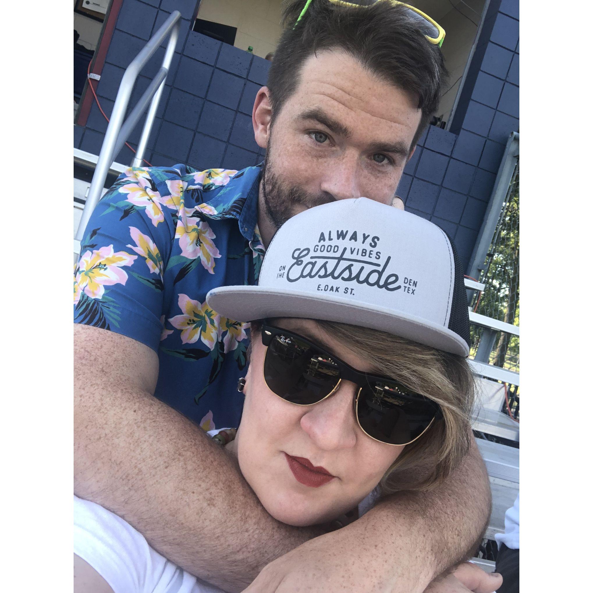 minor league ballgame, summer 2019 (this photo soft-launched our relationship online, ha!)