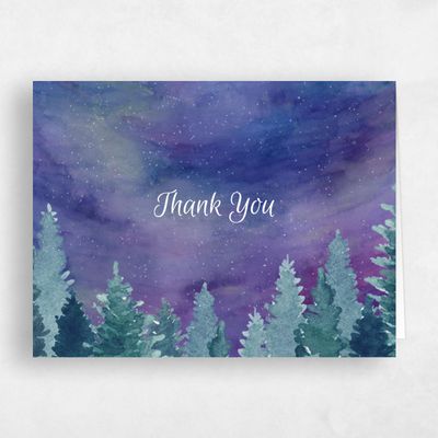 Night, Blue Wedding Thank You - Atchison Forest