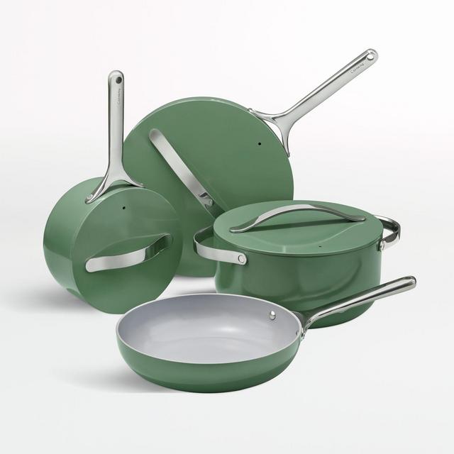 Caraway Home Sage Non-Stick Ceramic 7-pc Cookware Set