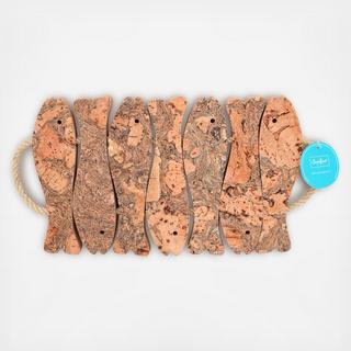 Cork Collection 7-Fish Trivet