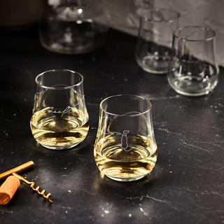 Modern Pets Woof Wine All-Purpose Glass, Set of 4