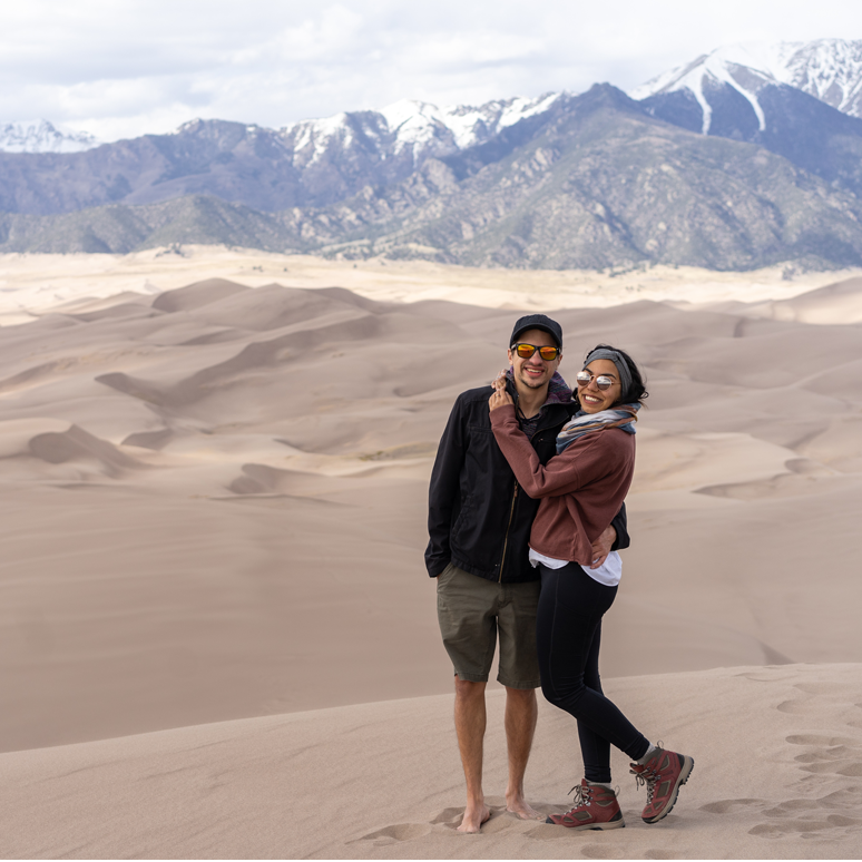 Visiting the Great Sand Dunes National Park and Preserve.