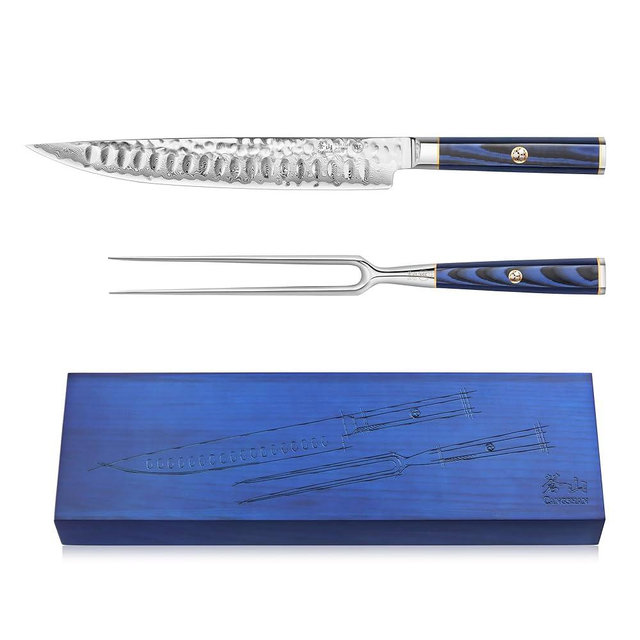 Cangshan KITA Series 2-Piece Carving Set, High Carbon X-7 Damascus Steel, 501516
