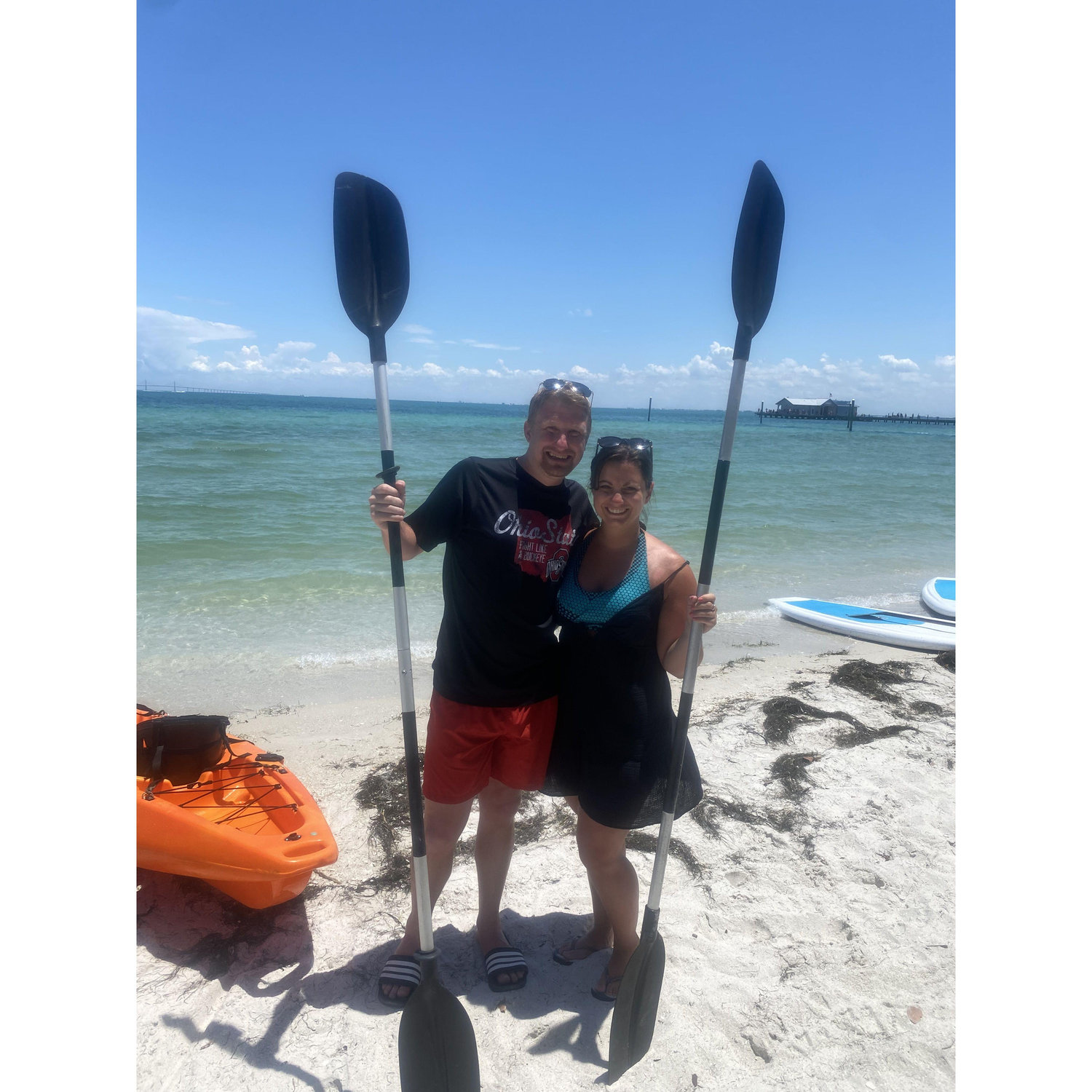 Our first date: kayaking on Anna Maria Island