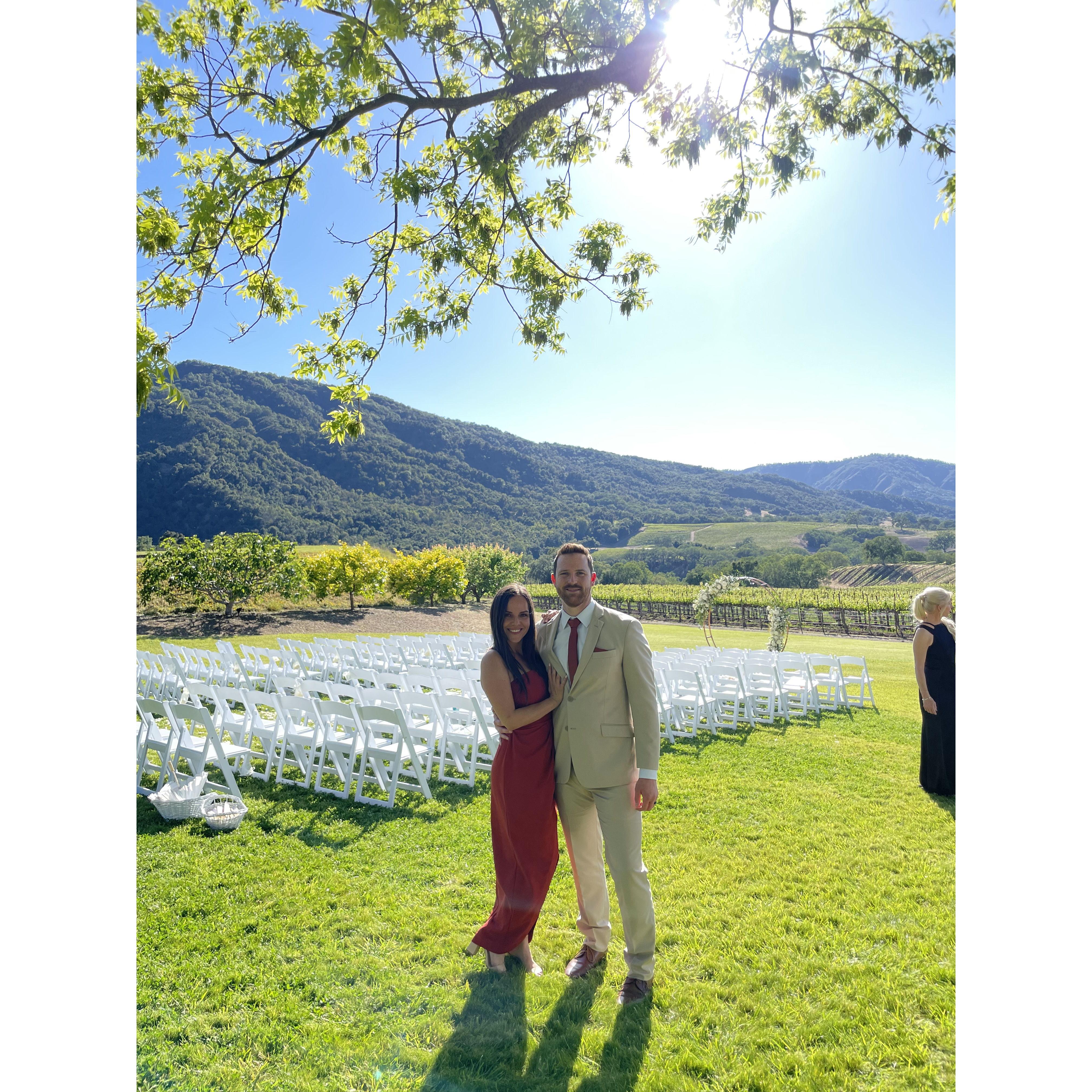 Getting all the wonderful wedding ideas at my sister's wedding