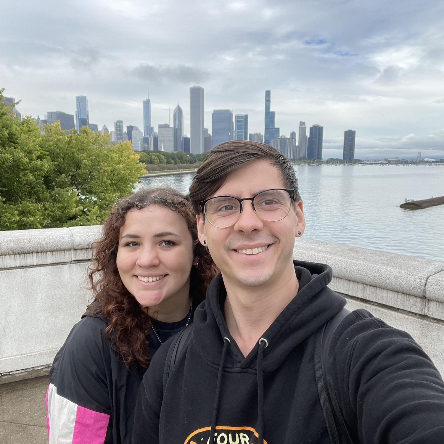 September 2024 - in Chicago, Francesca’s favorite city. Had no idea a proposal was coming very soon!