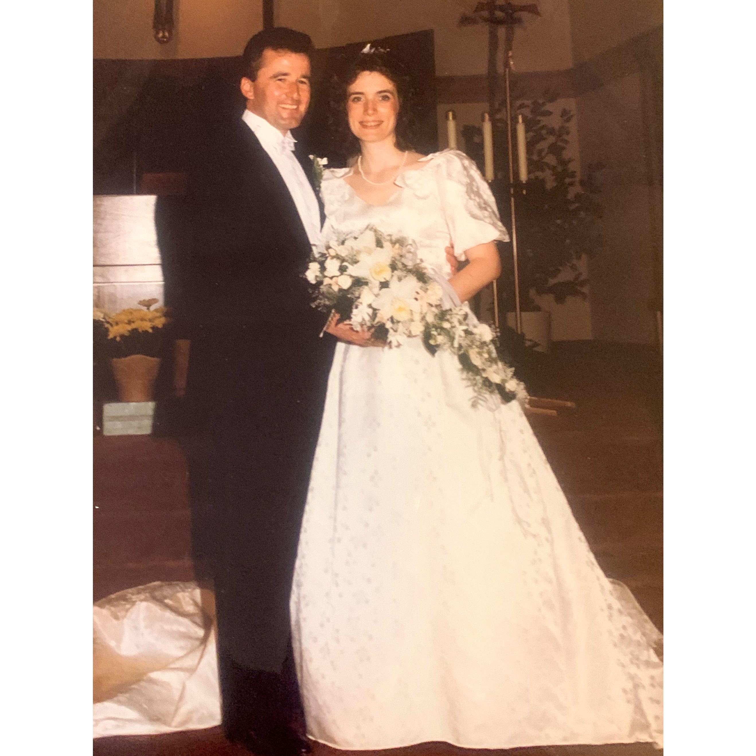 Claire's parents on their wedding day