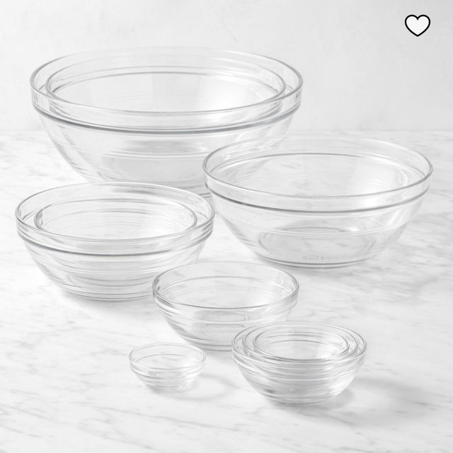 Glass Mixing Bowl 10-Piece Set