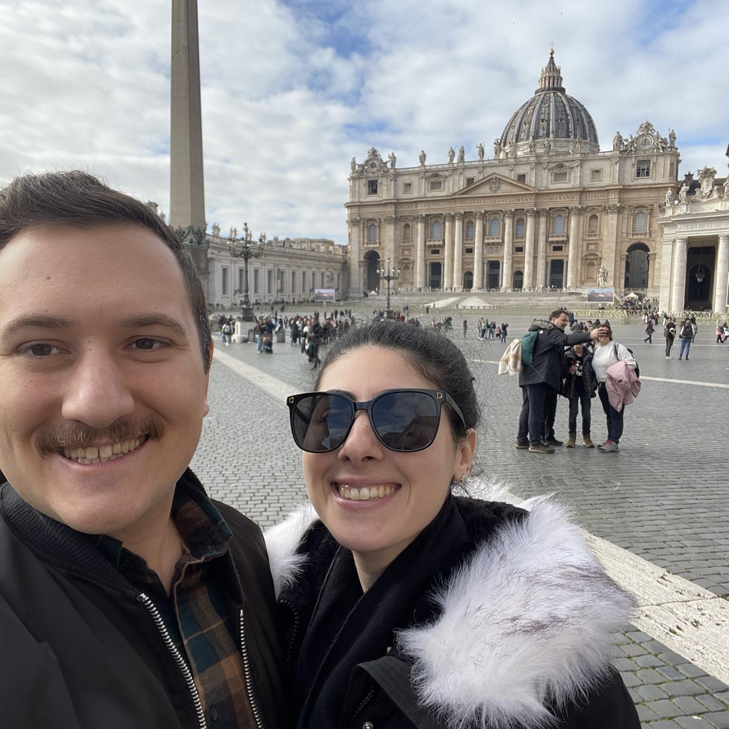 In line to see the Basilica of St. Peters Rome, Italy