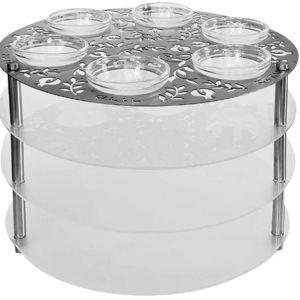 3-Tier Laser Cut Pomegranate Seder Plate