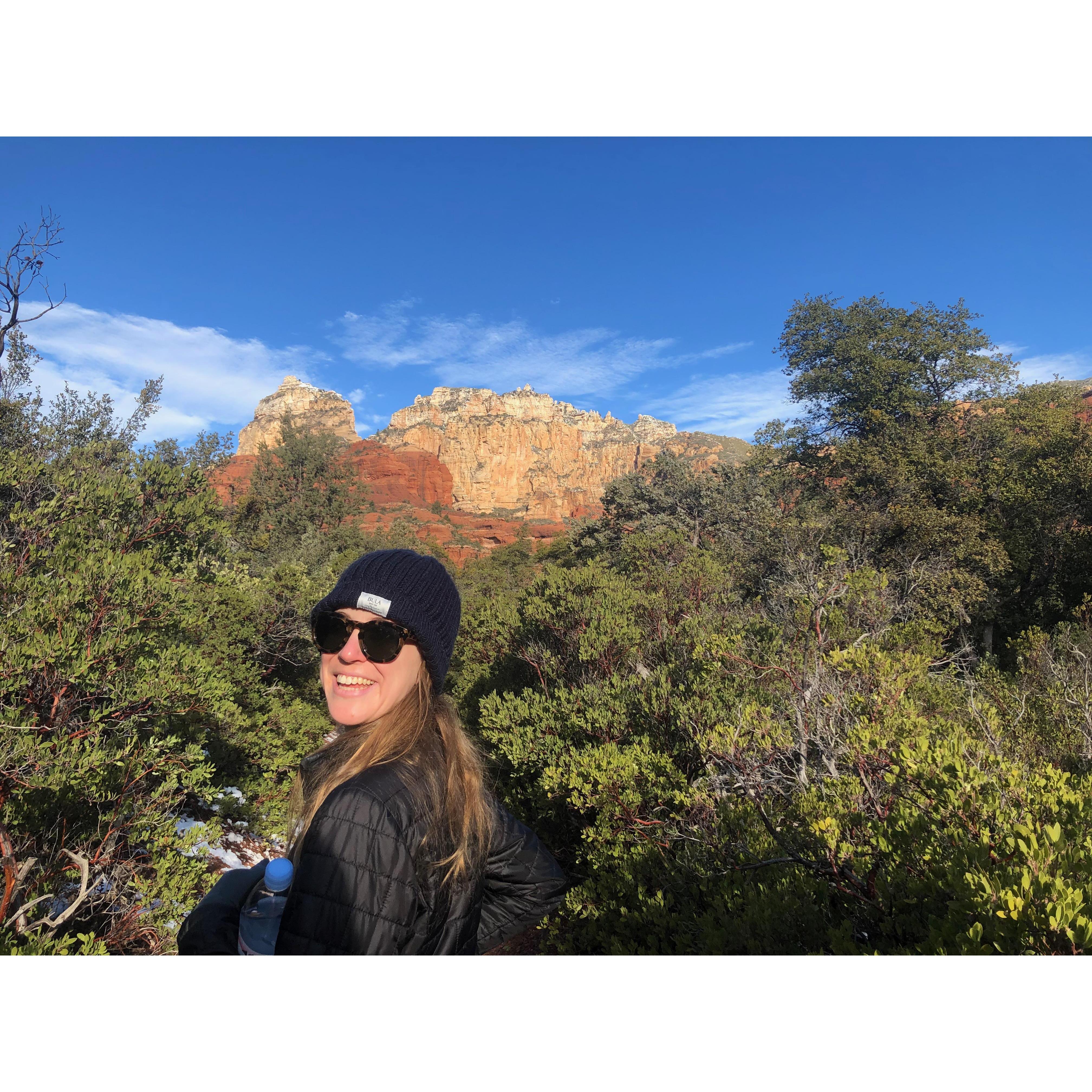 From our hike the morning of our engagement in Sedona.