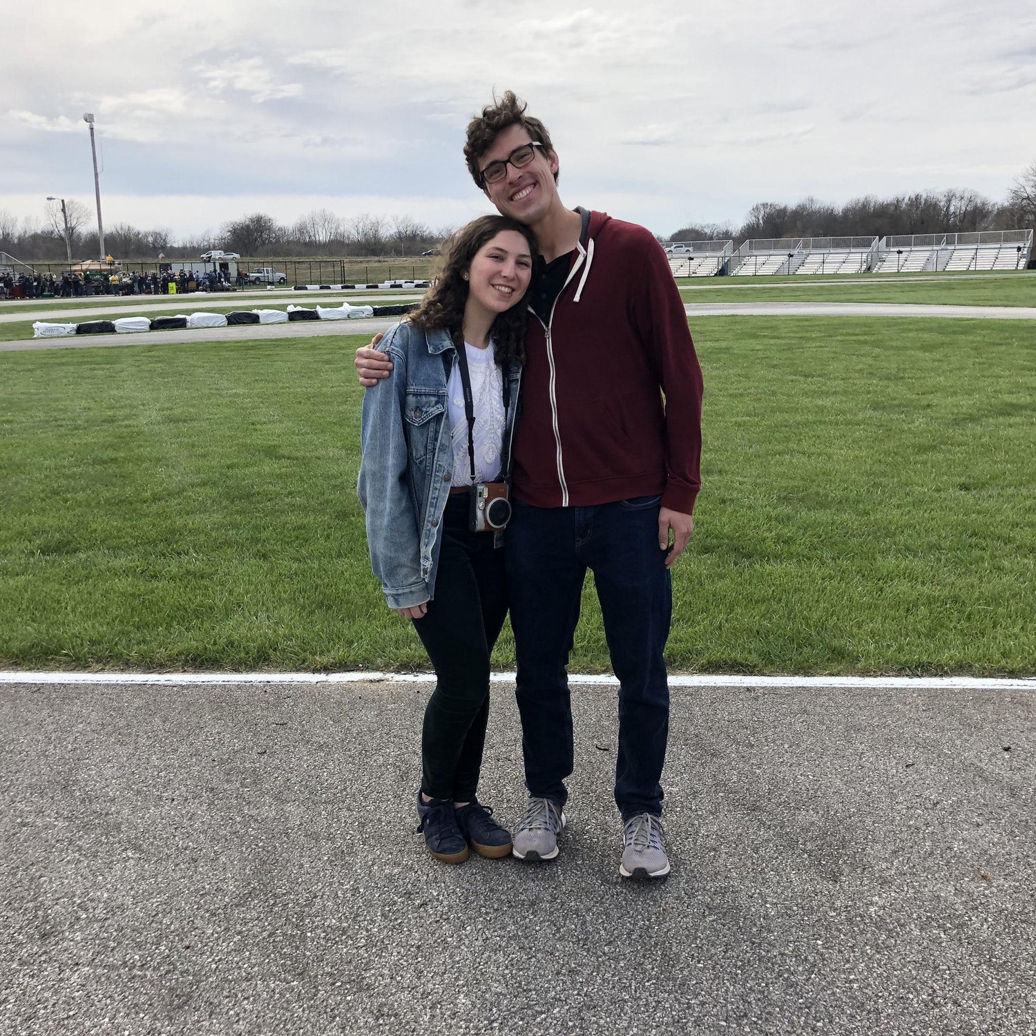 Our first picture together after we were dating! At Purdue Grand Prix in 2018.