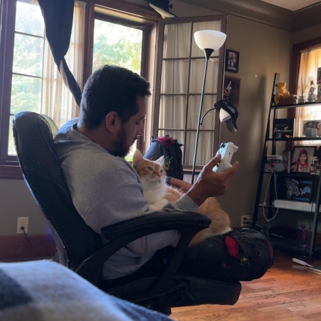 Dad & furry son 💕