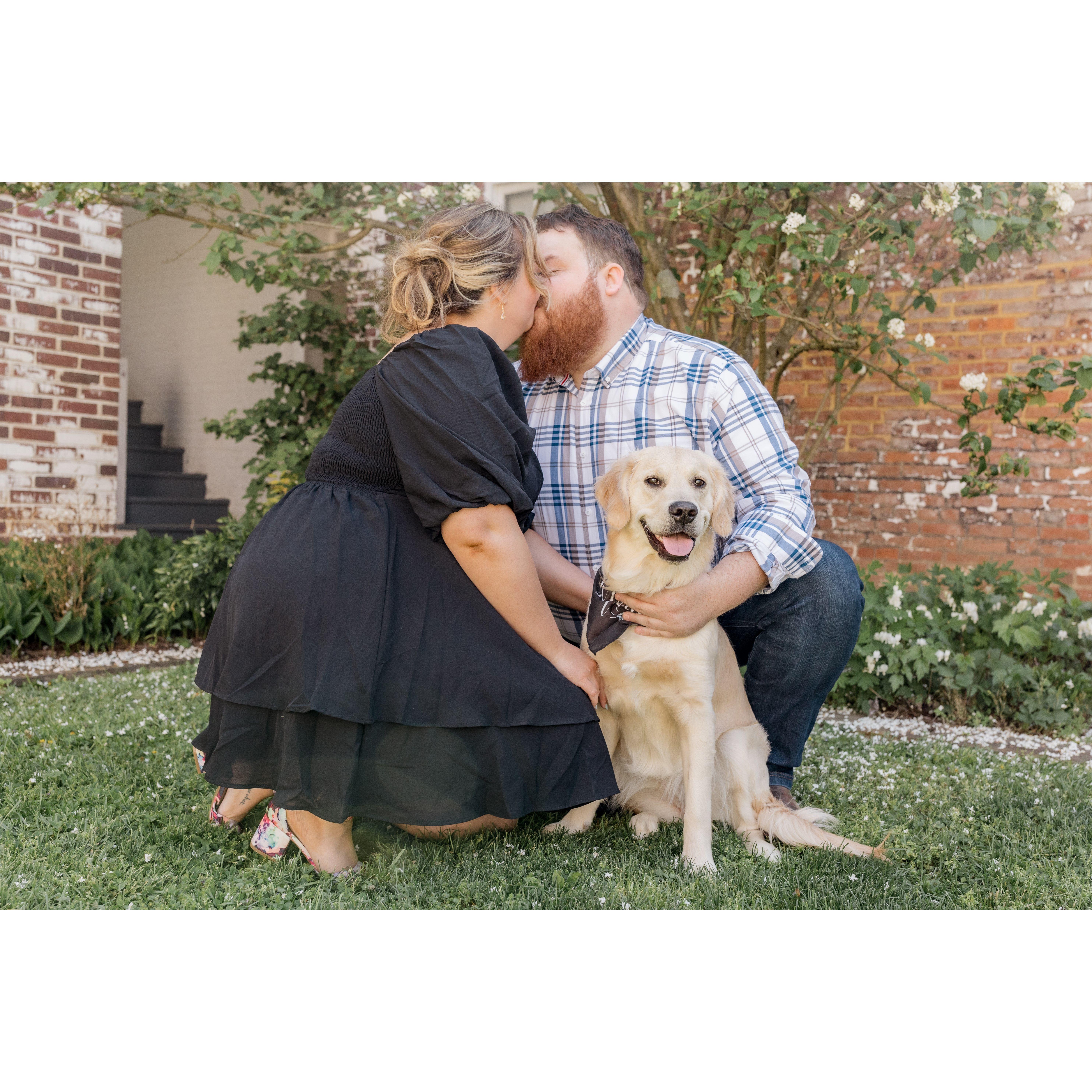 Some cute shots from our engagement shoot with our wedding photographers
