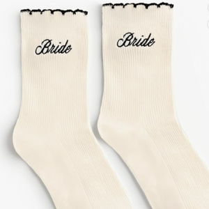 🩷 Bridal Shower Gift 🩷 Bride Ruffle Socks