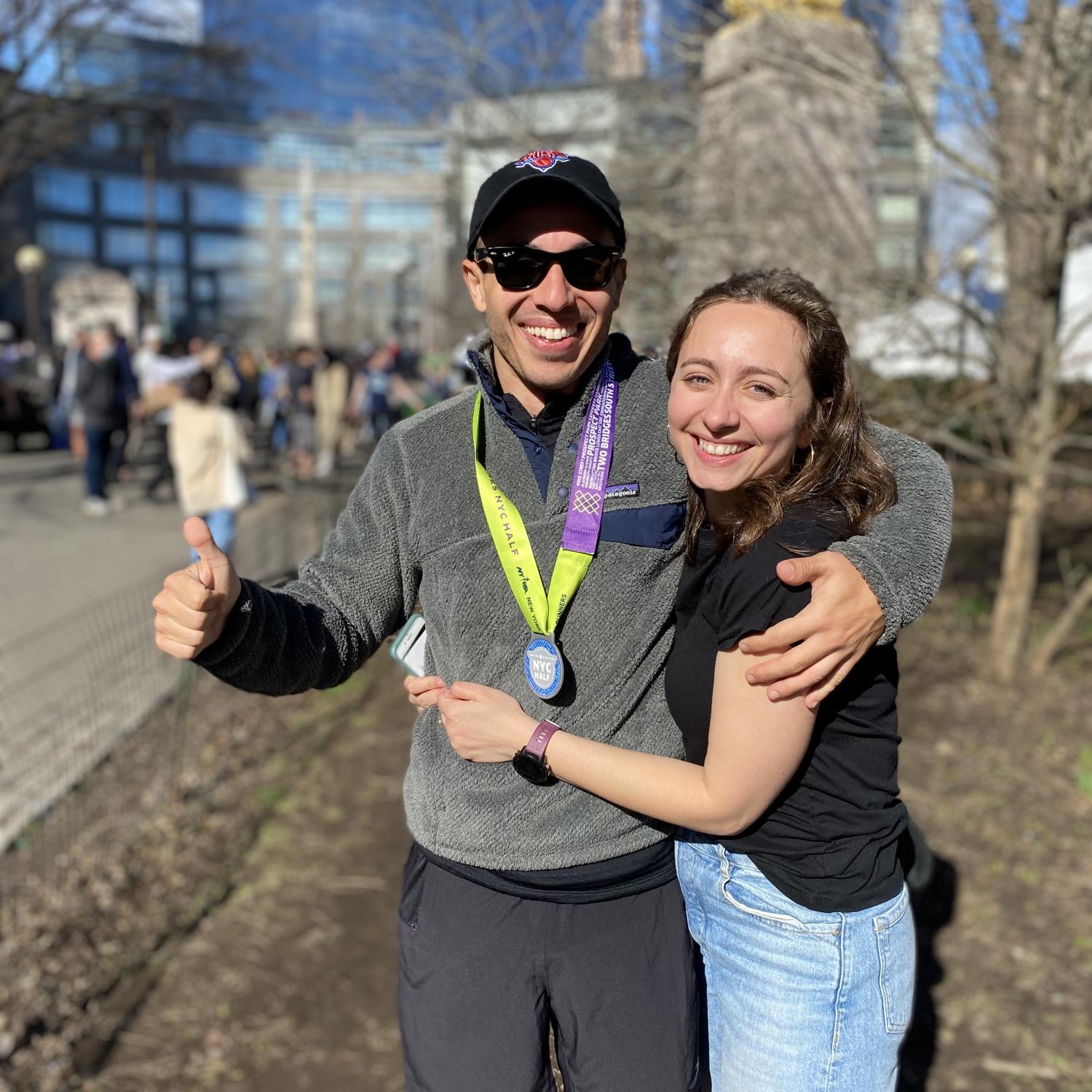 Soysal ran the NYC half marathon!!
