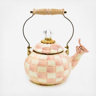 Rosy Check Steel Whistling Tea Kettle