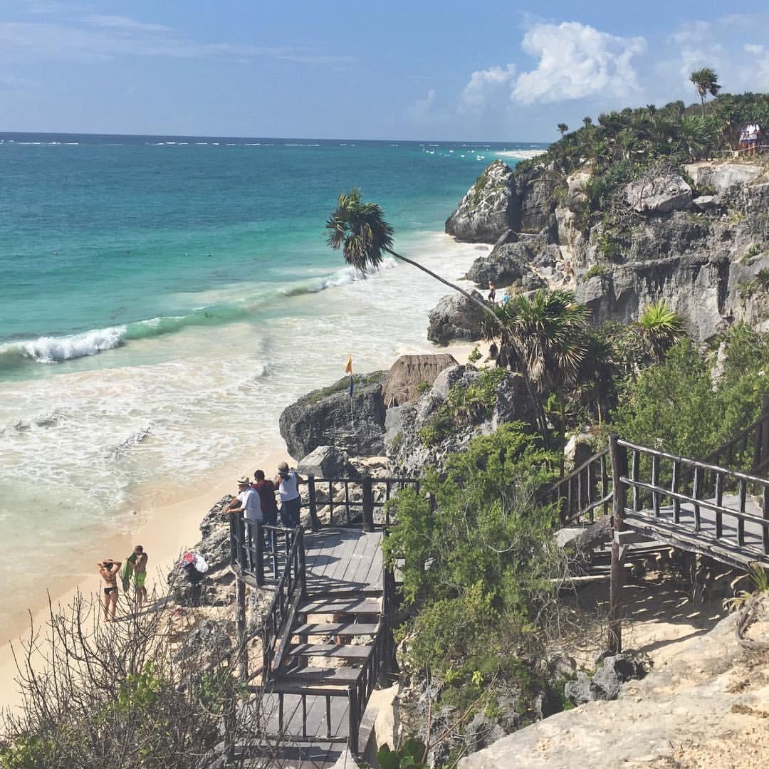 During our trip to Tulum.