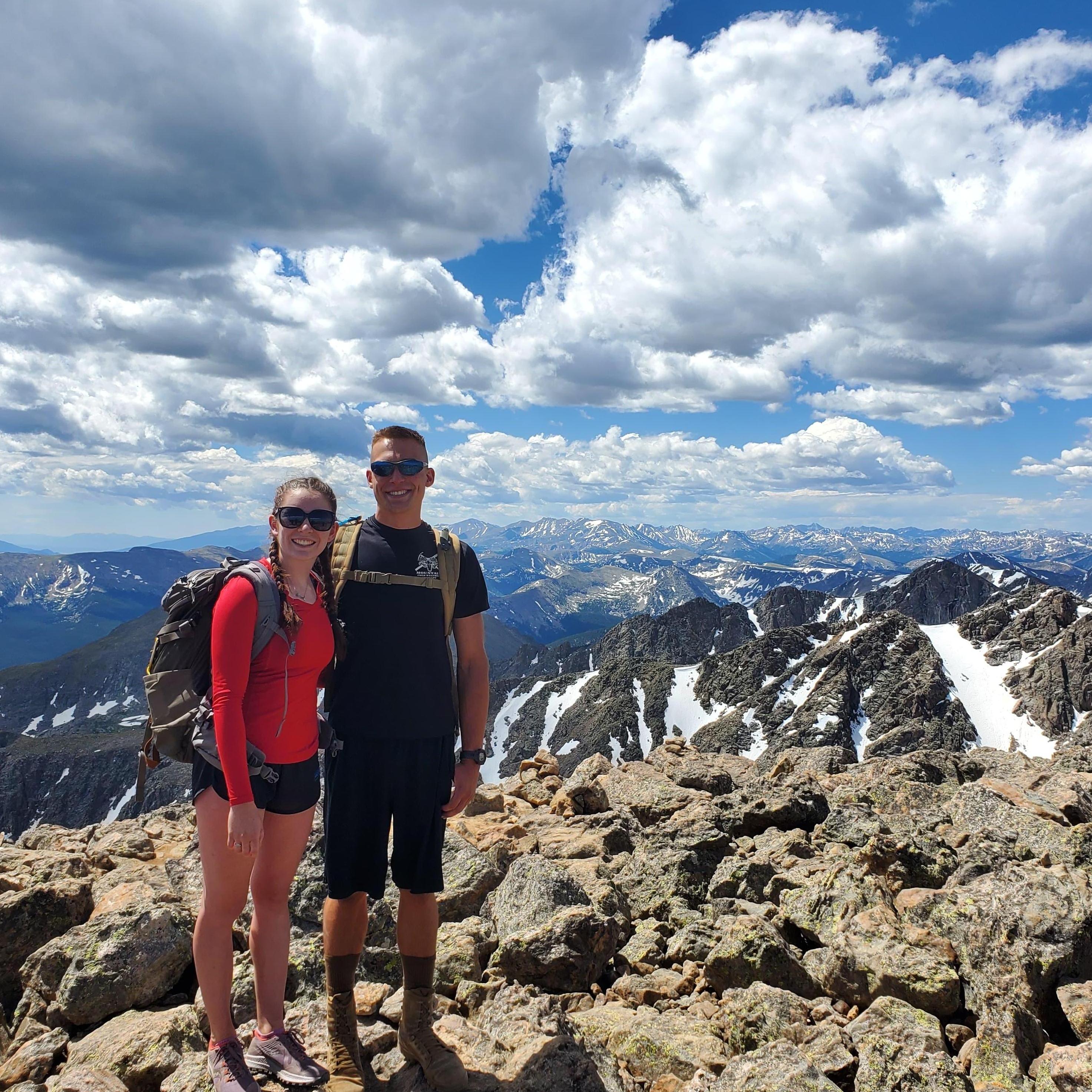 Our first 14er together, Mt. of the Holy Cross