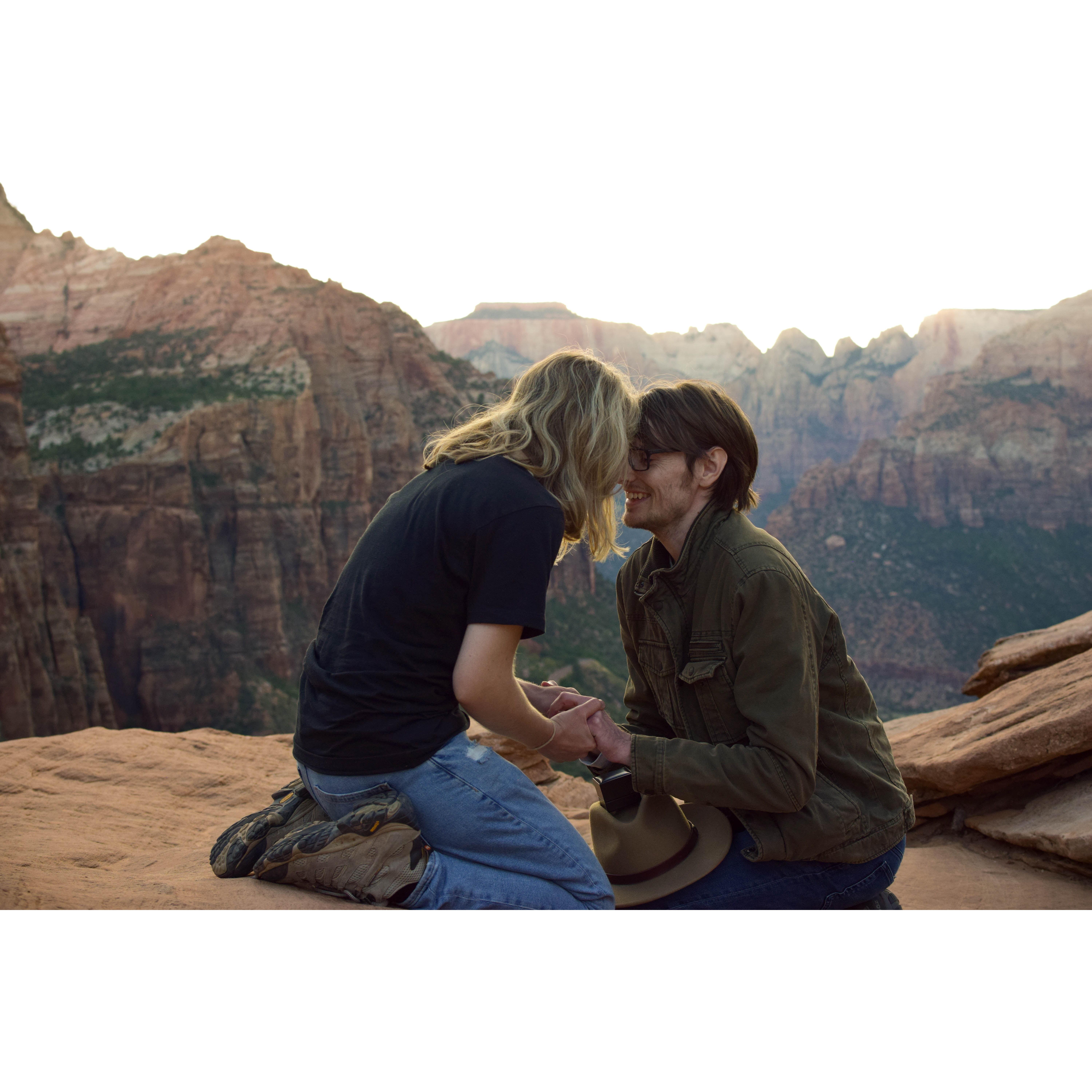 Our engagement at Zion National Park - Sept 17, 2022 <3