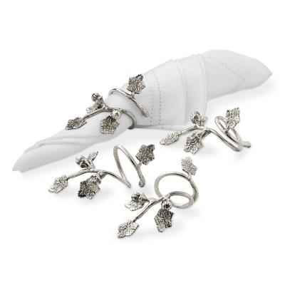Autumn Vine Napkin Ring Set of 4