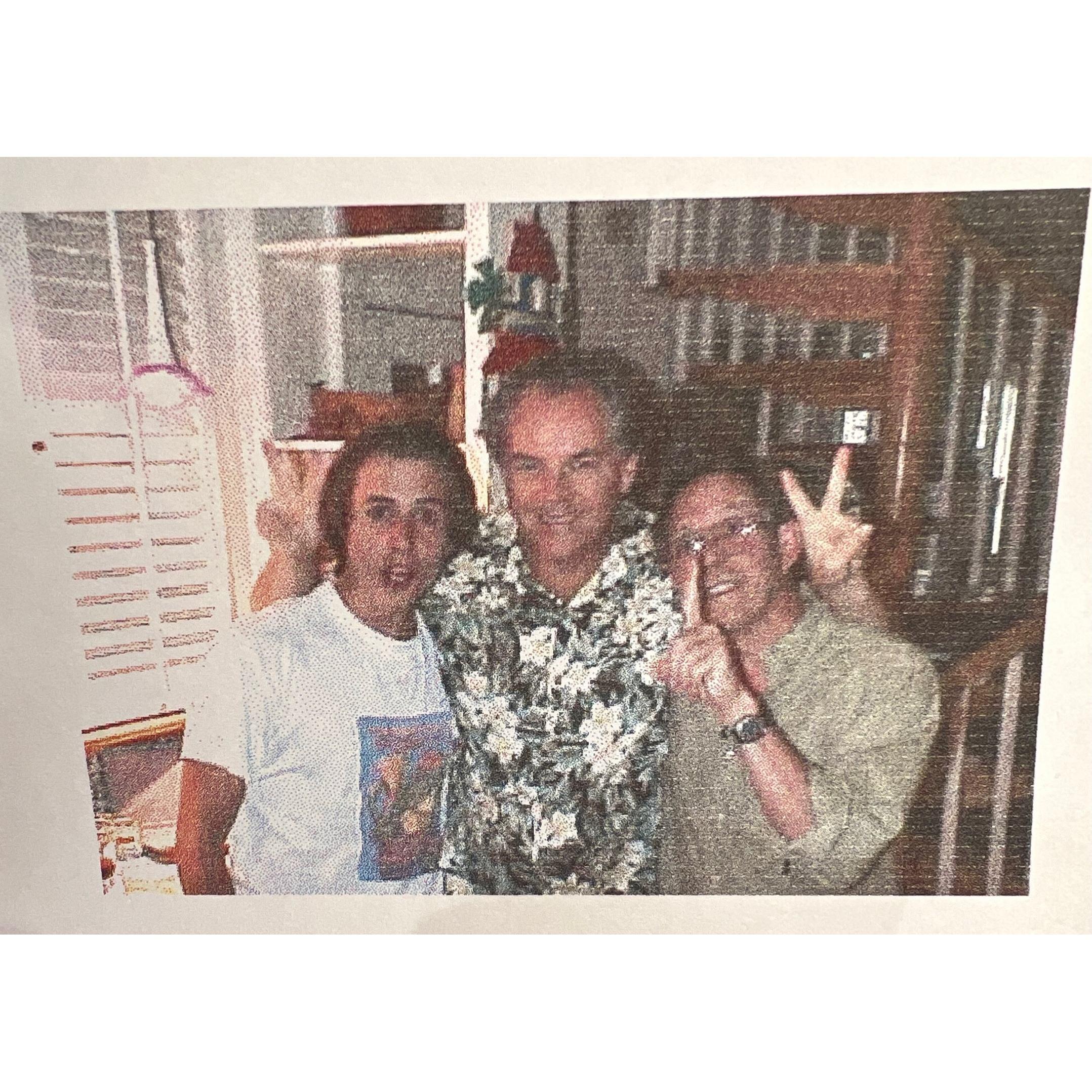 Here's Carl, Michael Dunlap and Carl's Dad, Pete, in the Fletcher Residence in the mid-1990's