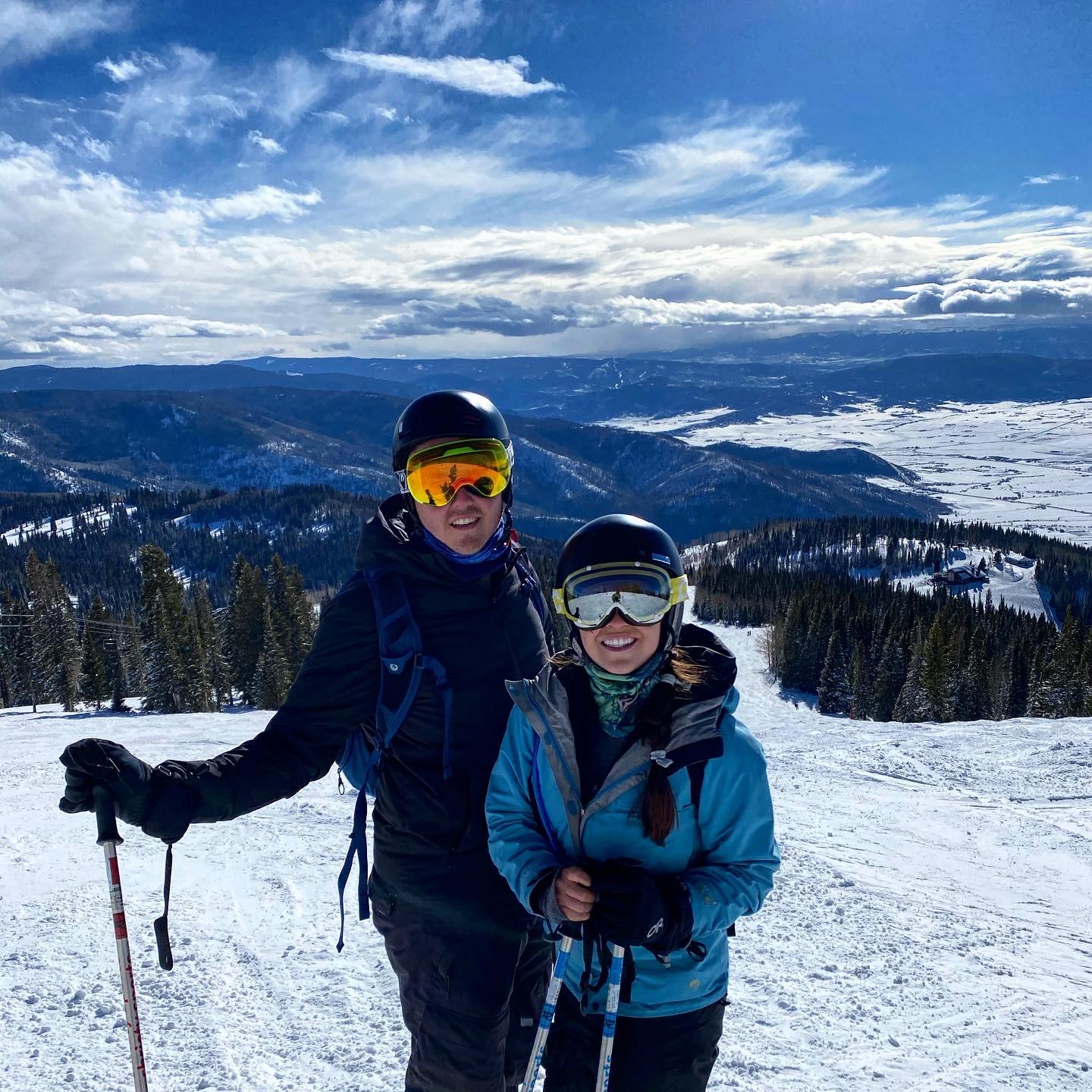 skiing