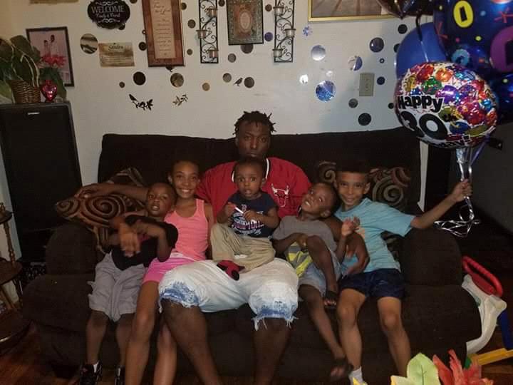 Jermone & his kids on his 30th Birthday