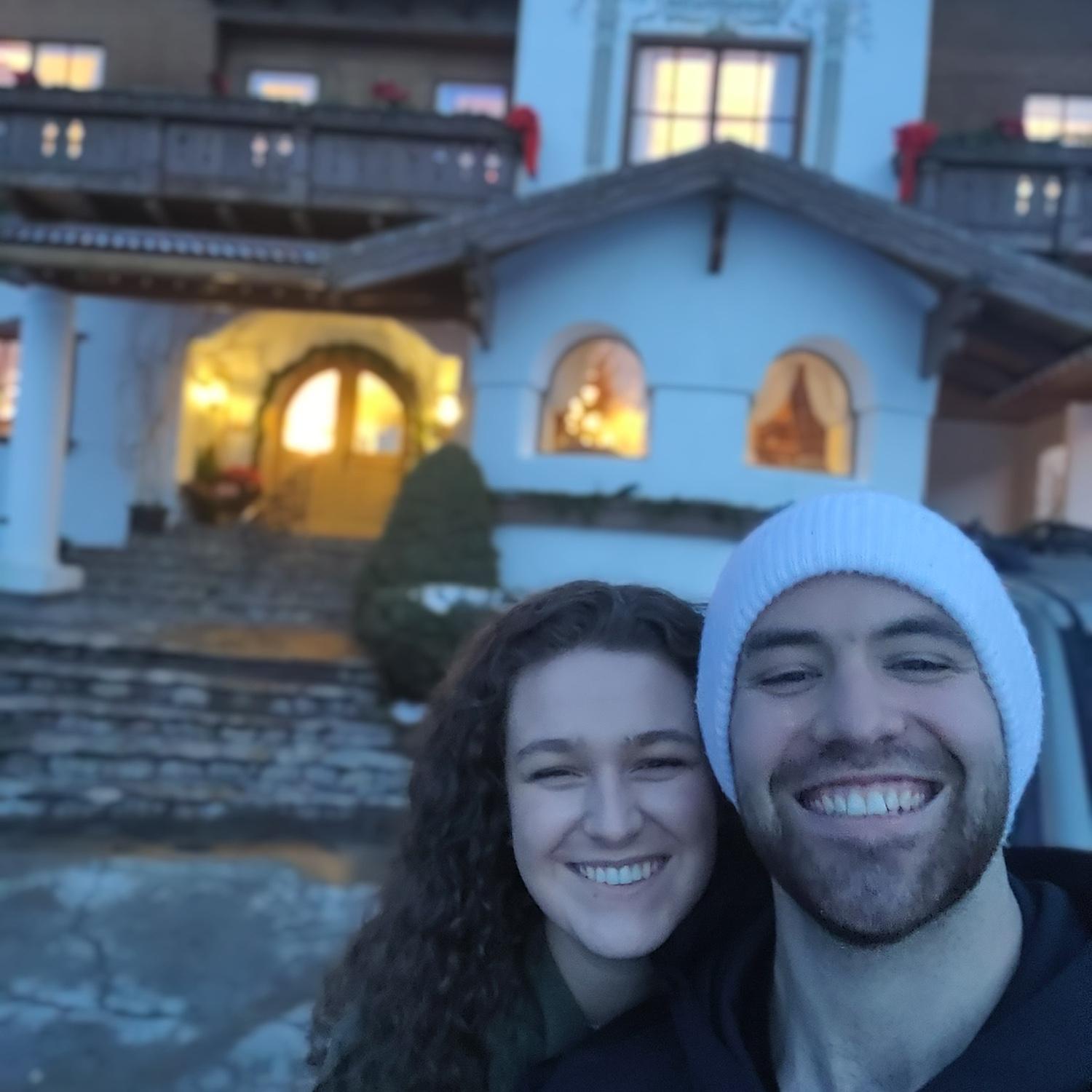 Holiday getaway to Leavenworth! Daniel and Delaney on their first trip together at Abendblume. 2020