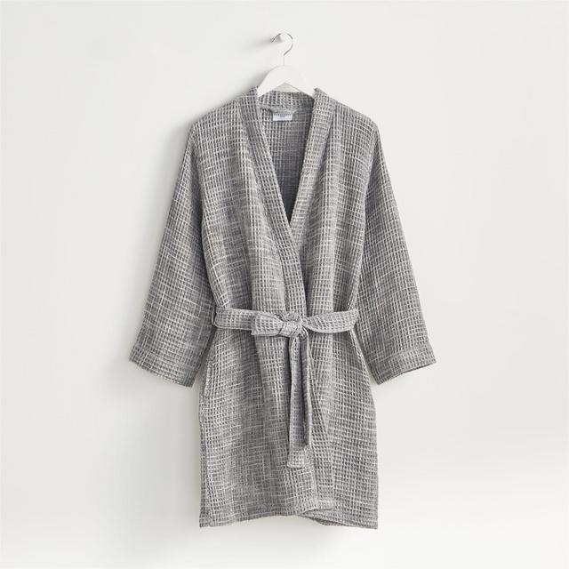 Parachute Grey Large Waffle Bath Robe